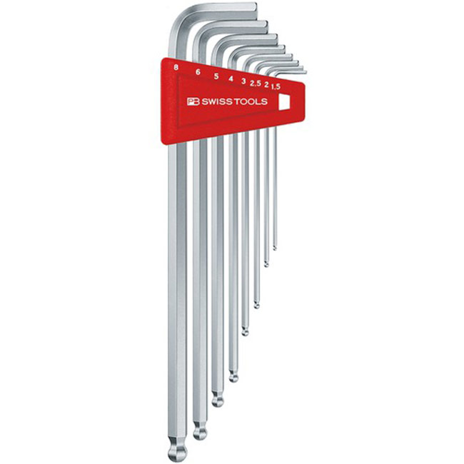 Hex key set PB 212 LH5 6-piece plastic holder