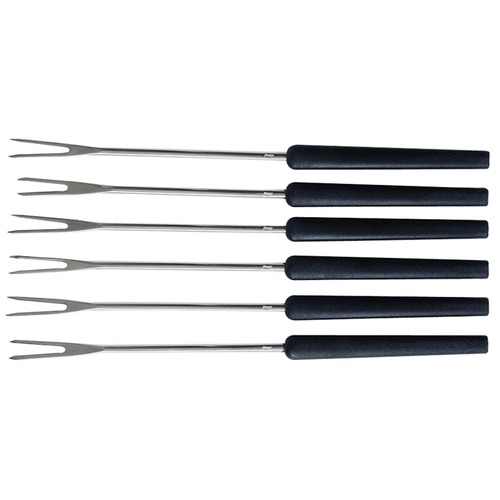 Fondueforks black 6 pieces Kisag 3455