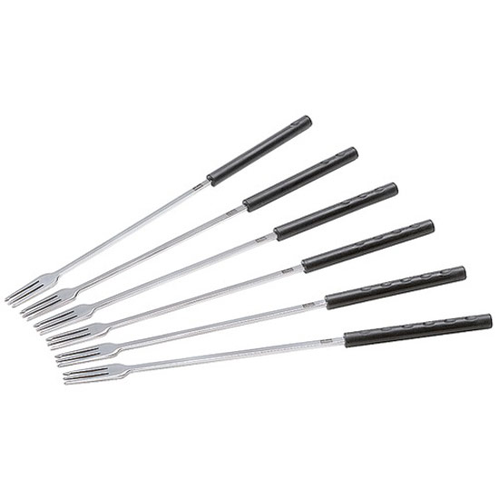 Stöckli Fondue fork black 6 pieces 