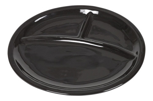 Kaltenbach Gourmetteller oval schwarz 26x23 cm