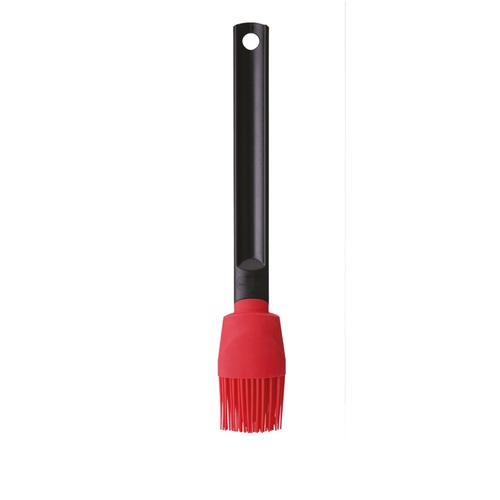 Silicone brush red plastic handle 27cm