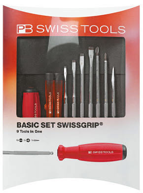 PB Swiss Tools Basis Set mit Schweizer Griffen