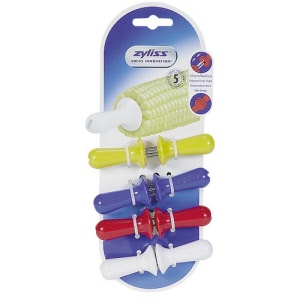 Corncob holder Assorted colors 8 piece Zyliss E980186