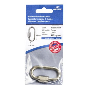 Meister rapid-links - chain bolted connection Inox 6mm