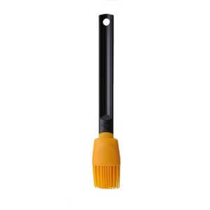 Silicone brush yellow plastic handle 27cm
